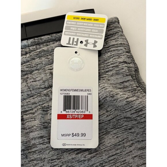 Under Armour Women's XS Coldgear Loose Fit Heather Gray Pants Drawstring Waist - Picture 5 of 11